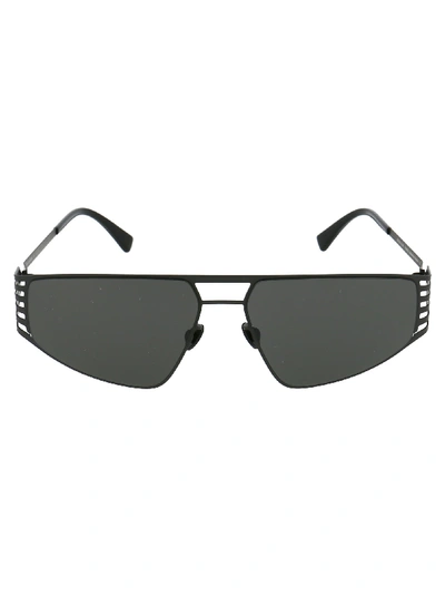 Shop Mykita Sunglasses In Black Darkgrey Solid
