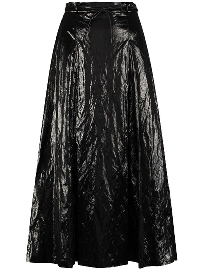 Shop Rejina Pyo Malia Pleated Skirt In Black