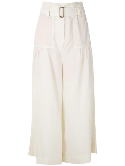 Shop Nk Linen Astrid Trousers In White