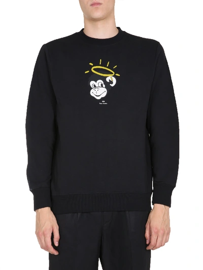 Shop Ps By Paul Smith Round Neck Sweatshirt In Black