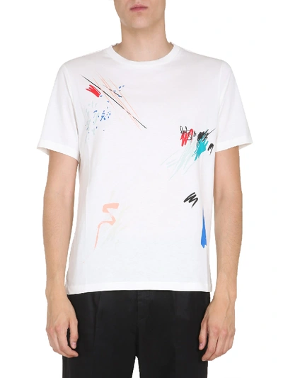 Shop Paul Smith Round Neck T-shirt In White