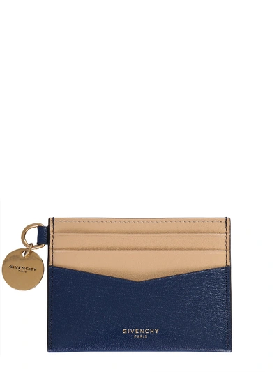 Shop Givenchy "edge" Card Holder In Blue