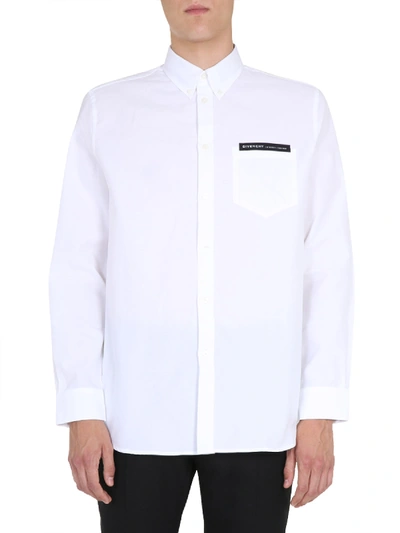 Shop Givenchy Button Down Shirt In White