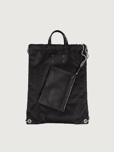 Shop Maison Margiela Sportsbag Logo Black Grey
