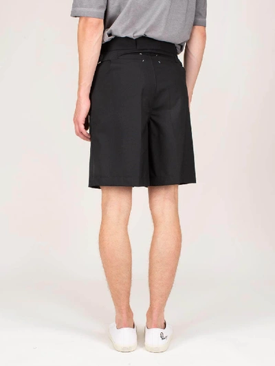 Shop Maison Margiela Shorts Wool Black