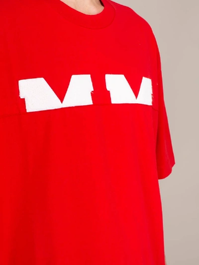 Shop Maison Margiela Mm T-shirt Red