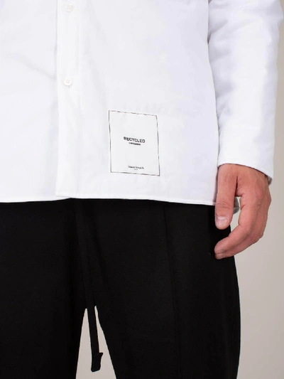 Shop Maison Margiela Padded Shirt White