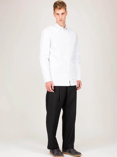 Shop Maison Margiela Padded Shirt White