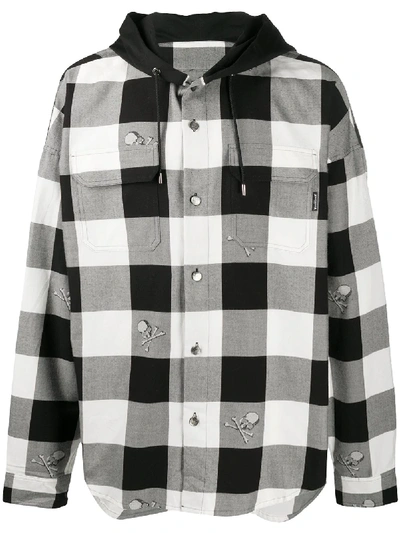 MASTERMIND JAPAN HOODED PLAID SHIRT 