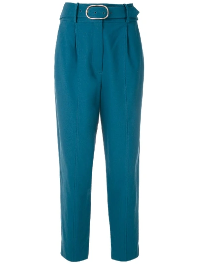 Shop Nk Cotton Claire Trousers In Blue