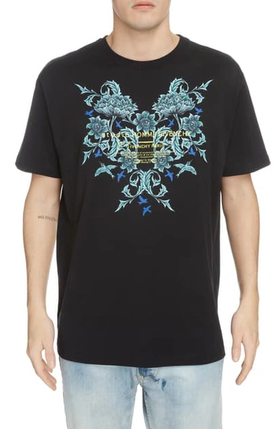 Shop Givenchy Atlantis Graphic Tee In Black