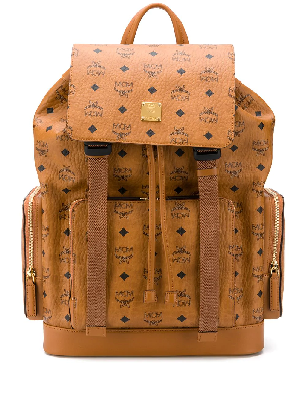 black and gold mcm backpack