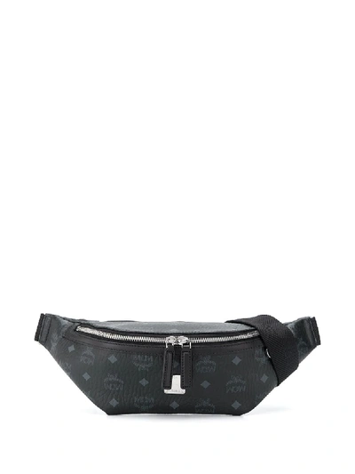 Shop Mcm Medium Fursten Belt Bag In Black