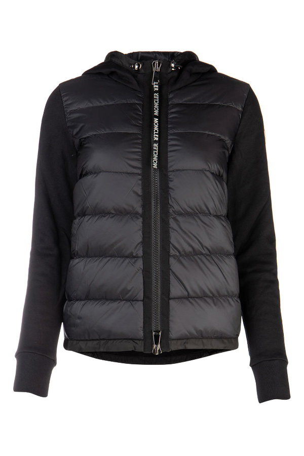 Moncler Hooded Puffer Jacket In Black | ModeSens