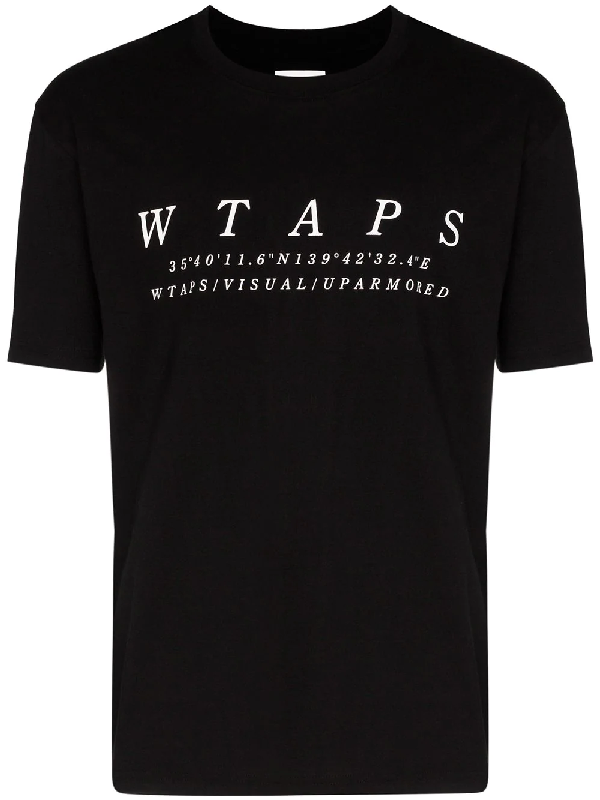 Wtaps Logo Printed T-shirt In Black | ModeSens