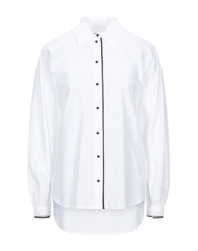 Shop Ottod'ame Solid Color Shirts & Blouses In White