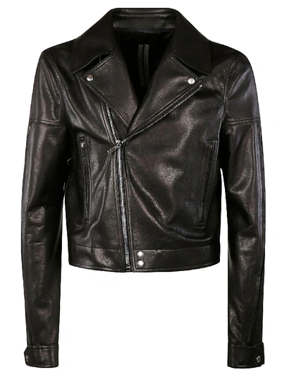 Shop Rick Owens Dracu Biker Jacket In Black