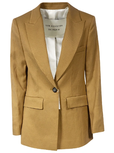 Shop Les Coyotes De Paris Single Button Blazer In Brown