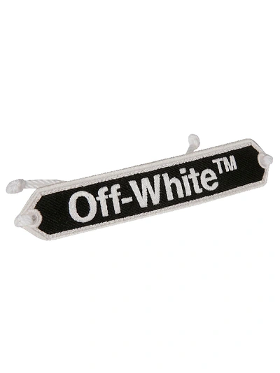 Shop Off-white Macrame Bracelet In Black/white