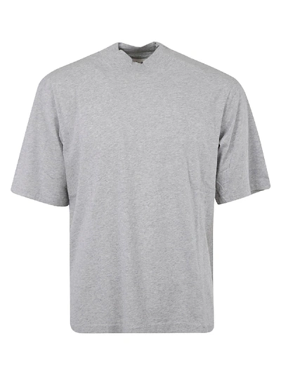 Shop Acne Studios Mock Neck T-shirt In Pale Grey