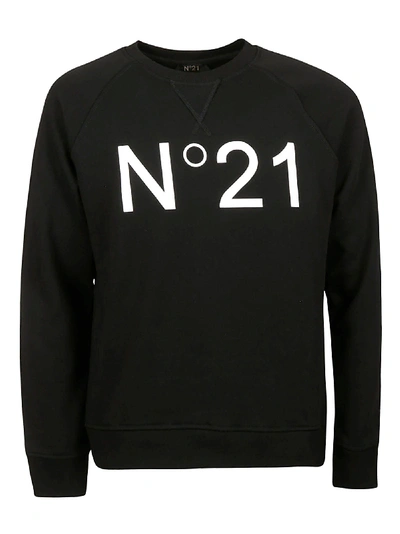 Shop N°21 Logo Sweatshirt In Black/white