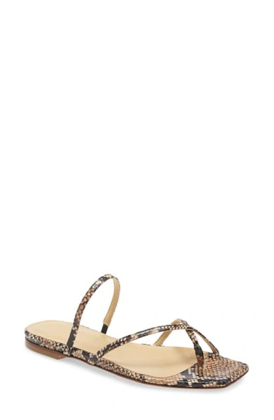 Shop Aeyde Marina Slide Sandal In Natural