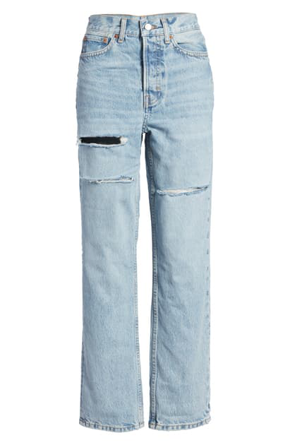 high waisted dad jeans
