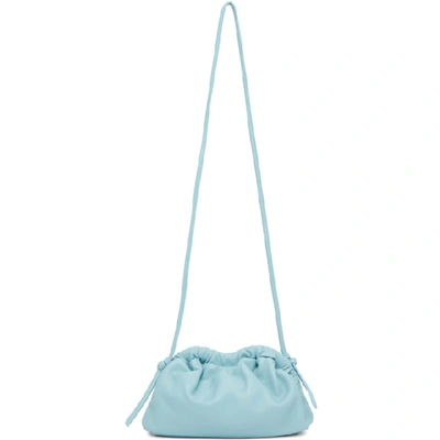 Shop Mansur Gavriel Blue Mini Cloud Clutch In Degas Blue