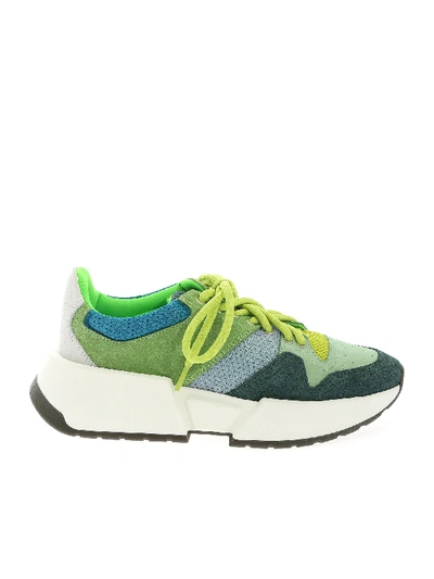 Shop Mm6 Maison Margiela Chunky Sneakers In Green Shades