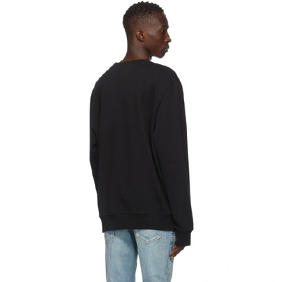 Shop Balmain Black Oversized Night Sky Sweatshirt In Aaa Multico