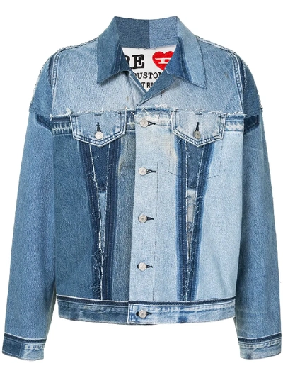 Shop Diesel Red Tag X Readymade Panelled Denim Jacket In Blue