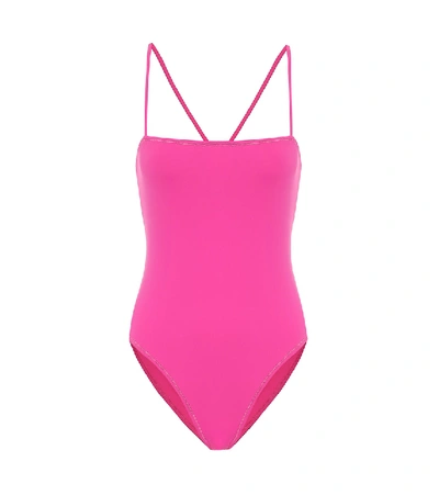 Shop Reina Olga Chloé Swimsuit In Pink