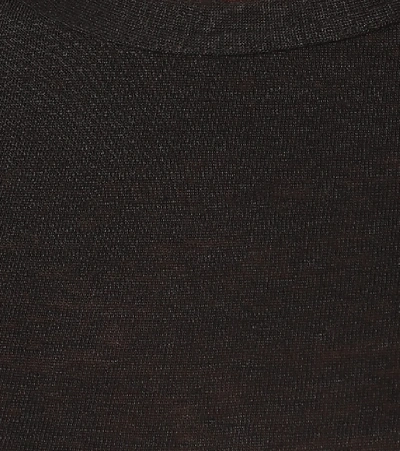 Shop Isabel Marant Étoile Killian Linen T-shirt In Black