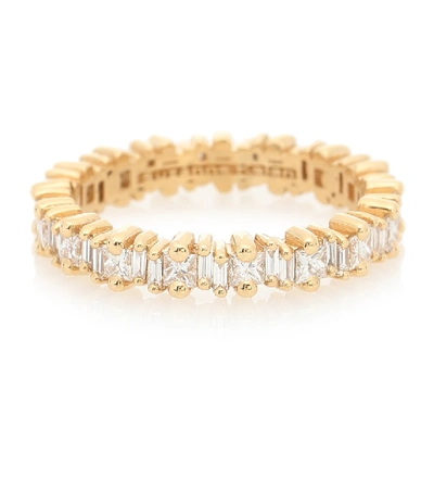 Suzanne Kalan Fireworks 18kt Gold Ring With Diamonds In Gold
