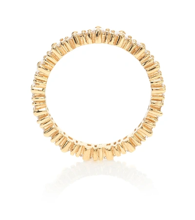 Suzanne Kalan Fireworks 18kt Gold Ring With Diamonds In Gold