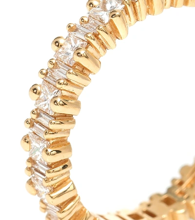 Suzanne Kalan Fireworks 18kt Gold Ring With Diamonds In Gold