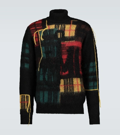 Shop Jw Anderson Jwa Patchwork Turtleneck In Black