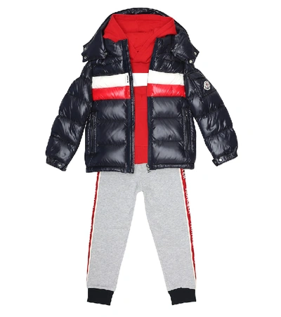 Shop Moncler Dell Quilted Down Jacket In Blue