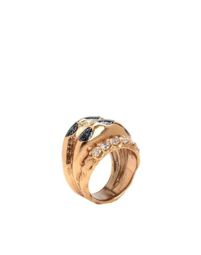 Shop Voodoo Jewels Achle Woman Ring Gold Size 6.75 Bronze, Resin