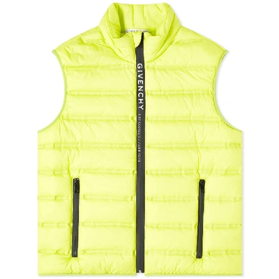 Shop Givenchy Lightweight Puffer Vest In Green