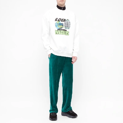 Shop Ader Error Space Invaders Crew Sweat In White