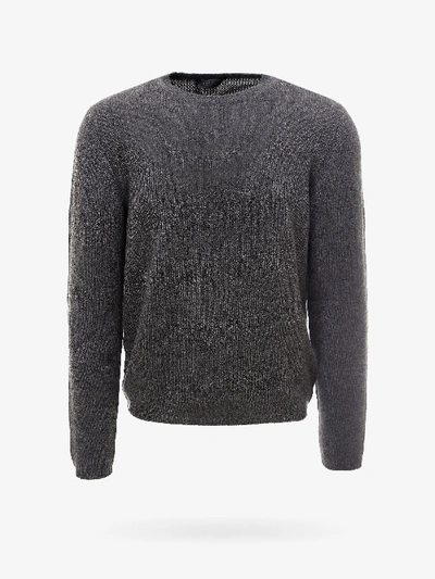 Shop Prada Sweater In Grey