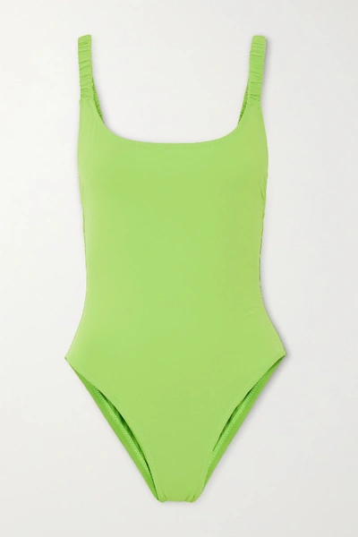 Shop Fisch Select Neon Swimsuit In Green