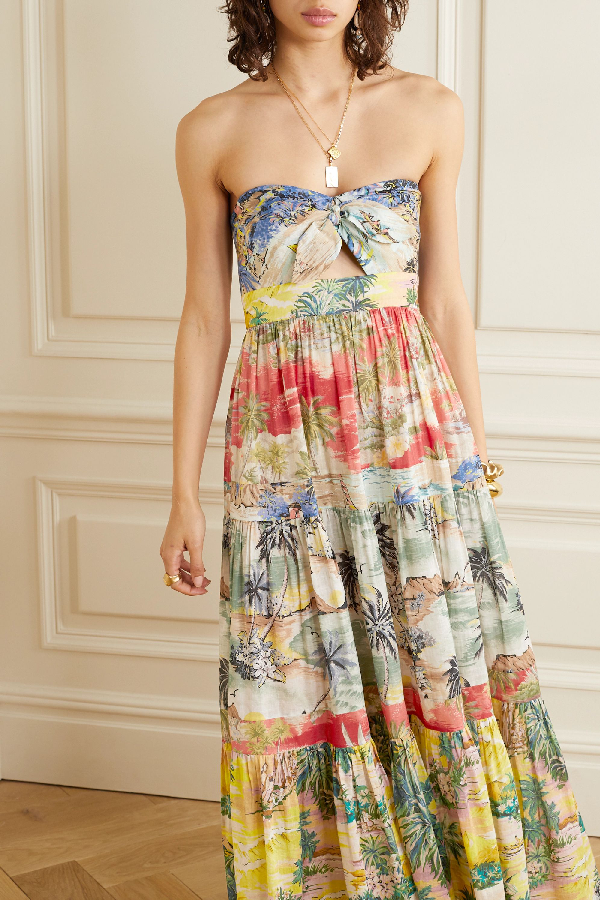 zimmermann juliette tie front dress