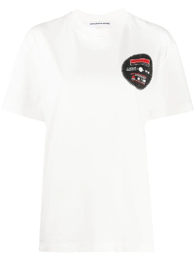 Shop Alexander Wang Logo Print T-shirt In White