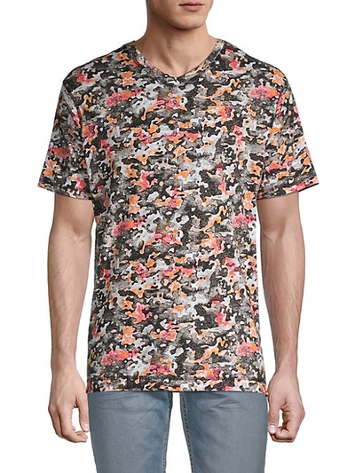 Shop Robert Graham Macro Island Camo T-shirt In Black Multi