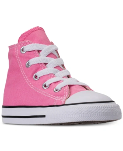 Shop Converse Baby & Toddler Chuck Taylor Hi Casual Sneakers From Finish Line In Pink