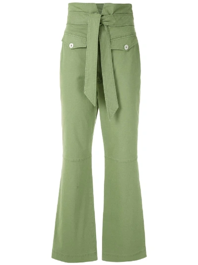 Shop Nk Twill Blaa Trousers In Green