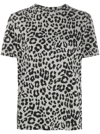 Shop Kenzo Leopard Print T-shirt In Grey