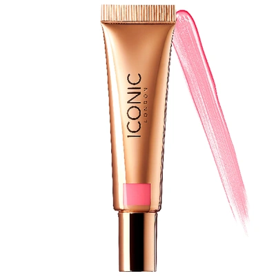 Shop Iconic London Sheer Cream Blush Power Pink 0.42 oz/ 12.5 ml